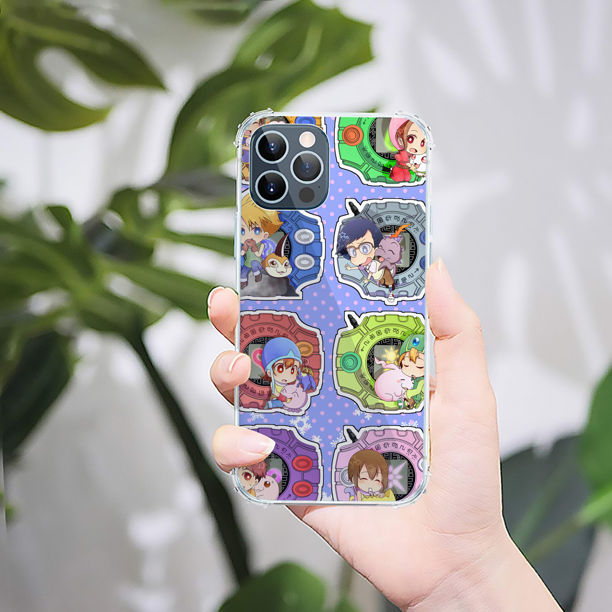 （画像用） Digimon デジタルモンスター/デジモン 【iPhone 12シリーズ対応】透明スマホケース（クリアソフトケース）